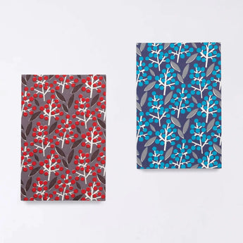 御朱印帖｜大判尺寸 (B6)｜南天竹｜手染和紙 朱印帖 蛇腹式 日本製｜京都職人手作 【Fuwa Market 原創商品】 Fuwa Market