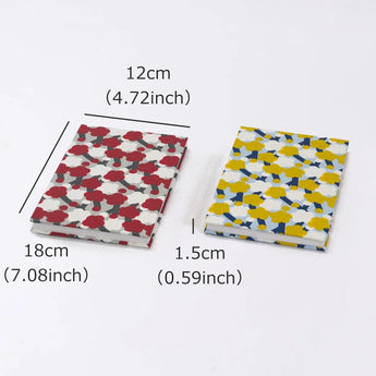 御朱印帖｜大判サイズ (B6) ｜梅柄｜手染め和紙 朱印帖 蛇腹式 日本製｜京都職人仕上げ 【 Fuwa Market オリジナル 】 Fuwa Market