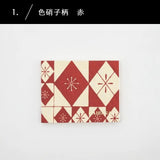 蛇腹筆記本 | 色紙夾 紅 / 青 | 和紙 筆記用紙 | 廣原(はいばら) 廣原