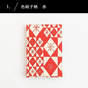 ノート 色鉛筆 赤 / 青 | 千代紙 筆記帳 | 這原(はいばら) 這原