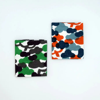 ハンカチ｜松柄｜手染め生地 帆布 綿100% 綿 やわらかいタオル 二重ガーゼ 日本製｜幸せの文様 【 Fuwa Market オリジナル 】 Fuwa Market