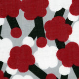 ハンカチ｜梅柄｜手染め生地 帆布 綿100% 綿 やわらかいタオル 二重ガーゼ 日本製｜幸せの文様 【 Fuwa Market オリジナル 】 Fuwa Market