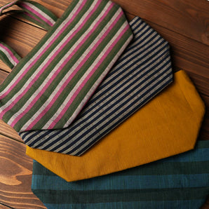 HARAPPA｜迷你托特包 若草 會津木綿 