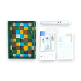 貼り箱ケース｜市松柄｜手染め和紙 筆箱 日本製｜幸せの文様シリーズ 小物入れ【 Fuwa Market オリジナル 】 Fuwa Market