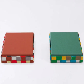 貼り箱ケース｜市松柄｜手染め和紙 筆箱 日本製｜幸せの文様シリーズ 小物入れ【 Fuwa Market オリジナル 】 Fuwa Market