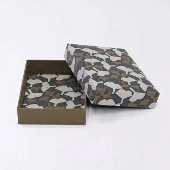 貼り箱ケース｜銀杏柄｜手染め和紙 筆箱 日本製｜幸せの文様シリーズ 小物入れ【 Fuwa Market オリジナル 】 Fuwa Market