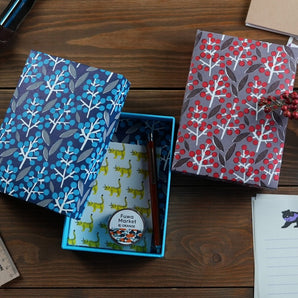 Box case | Nantenzaru | Hand-dyed Japanese paper pen case made in Japan | Happiness pattern series small item holder 【Fuwa Market Original】 