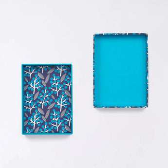 貼り箱ケース｜南天柄｜手染め和紙 筆箱 日本製｜幸せの文様シリーズ 小物入れ【 Fuwa Market オリジナル 】 Fuwa Market