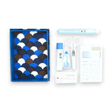 貼り箱ケース｜青海波柄｜手染め和紙 筆箱 日本製｜幸せの文様シリーズ 小物入れ【 Fuwa Market オリジナル 】 Fuwa Market