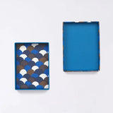 貼り箱ケース｜青海波柄｜手染め和紙 筆箱 日本製｜幸せの文様シリーズ 小物入れ【 Fuwa Market オリジナル 】 Fuwa Market