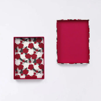 貼り箱ケース｜梅柄｜手染め和紙 筆箱 日本製｜幸せの文様シリーズ 小物入れ【 Fuwa Market オリジナル 】 Fuwa Market