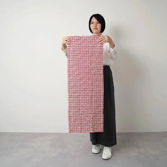 手袋 | 瓶網代（ひさごあじろ）編織 | 絲綢100% | 梨園染 注染 | 戶田屋商店 戶田屋商店（梨園染）