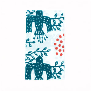 手袋｜木頭的實與鳥｜注染｜石北有美 