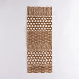 手ぬぐい｜綿 麻 コットン｜注染｜綿麻てぬぐい 籠目あわせ 金茶｜かまわぬ かまわぬ