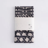 手ぬぐい｜綿 麻 コットン｜注染｜綿麻てぬぐい 籠目あわせ 墨｜かまわぬ かまわぬ