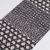 手ぬぐい｜綿 麻 コットン｜注染｜綿麻てぬぐい 籠目あわせ 墨｜かまわぬ かまわぬ