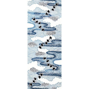 手套 | 霧中千鳥格 | 絲綢100% | 梨園染 注染 | 戶田屋商店 戶田屋商店（梨園染）