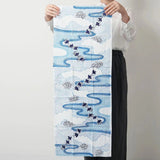 手ぬぐい | 霞に千鳥柄 | 綿100% | 梨園染 注染 | 戸田屋商店 戸田屋商店（梨園染）