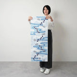 手ぬぐい | 霞に千鳥柄 | 綿100% | 梨園染 注染 | 戸田屋商店 戸田屋商店（梨園染）