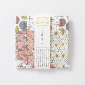 かや織ふきん | 柄あわせ 三彩 | 綿100% かや織5枚重ね  | 中川政七商店