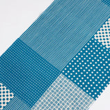 手ぬぐい｜綿100%｜コットン｜注染｜切り継ぎ小紋 青 かまわぬ かまわぬ