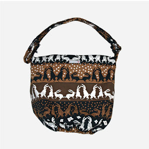 Potato Bag | Makumo Textile | Animals | Shoulder Bag | Blue Gray