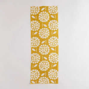 手ぬぐい｜綿 麻 コットン｜注染｜綿麻てぬぐい 丸小花 辛子｜かまわぬ かまわぬ