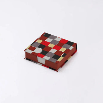 メモ帳｜市松柄｜手染め和紙 ブロックメモ帳 日本製｜幸せの文様シリーズ 文房具【 Fuwa Market オリジナル 】 Fuwa Market