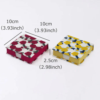 メモ帳｜梅柄｜手染め和紙 ブロックメモ帳 日本製｜幸せの文様シリーズ 文房具【 Fuwa Market オリジナル 】 Fuwa Market