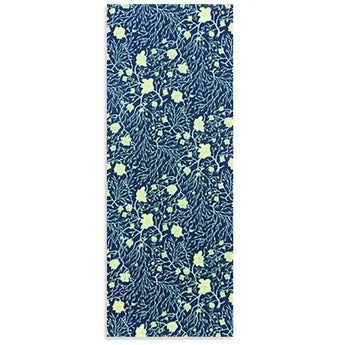 手抓染 手拭 | 楼梅与猫柳枝 | 白 / 青磁 / 浅葱色 | 绉（特冈产地） | 京都 都もだん 都もだん