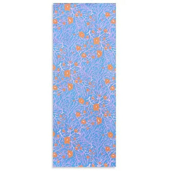 手抓染 手拭 | 楼梅与猫柳枝 | 白 / 青磁 / 浅葱色 | 绉（特冈产地） | 京都 都もだん 都もだん