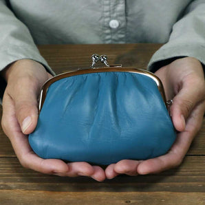 【親子がま口】財布 牛革 6色 日本製 松野屋