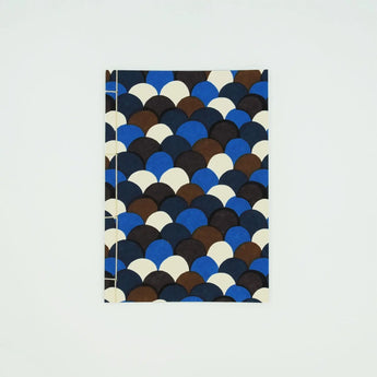 和綴じノート｜A5｜青海波柄｜手染め和紙 ノート 文房具 日本製｜幸せの文様 【 Fuwa Market オリジナル 】 Fuwa Market