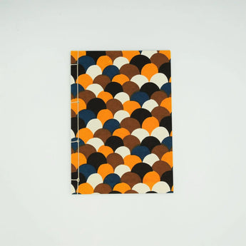 和綴じノート｜A5｜青海波柄｜手染め和紙 ノート 文房具 日本製｜幸せの文様 【 Fuwa Market オリジナル 】 Fuwa Market