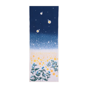 Tenugui | Firefly Village | 100% cotton (Oka fabric) dyed | nugooNEXT