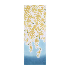 Tenugui | Mimosa pattern | 100% cotton (Prime Minister's fabric) Dyeing | nugooNEXT