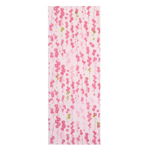 Tenugui | Peach Flower Pink | 100% Cotton (Oka fabric) Dyed | nugooNEXT