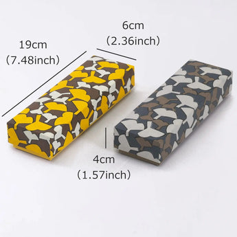 ペンケース｜銀杏柄｜手染め和紙 筆箱 日本製｜幸せの文様シリーズ 小物入れ【 Fuwa Market オリジナル 】 Fuwa Market