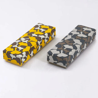 ペンケース｜銀杏柄｜手染め和紙 筆箱 日本製｜幸せの文様シリーズ 小物入れ【 Fuwa Market オリジナル 】 Fuwa Market