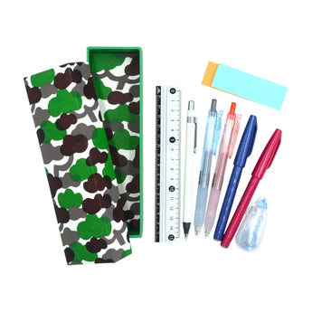 ペンケース｜松柄｜手染め和紙 筆箱 日本製｜幸せの文様シリーズ 小物入れ【 Fuwa Market オリジナル 】 Fuwa Market