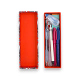 ペンケース｜南天柄｜手染め和紙 筆箱 日本製｜幸せの文様シリーズ 小物入れ【 Fuwa Market オリジナル 】 Fuwa Market