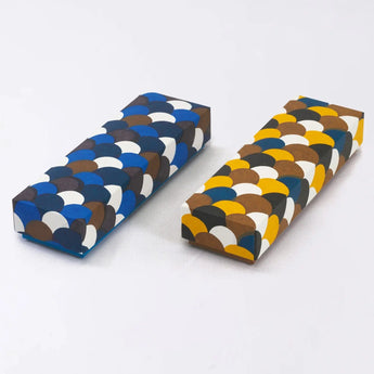 ペンケース｜青海波柄｜手染め和紙 筆箱 日本製｜幸せの文様シリーズ 小物入れ【 Fuwa Market オリジナル 】 Fuwa Market