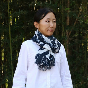 薄手手套｜顏色群｜青藍色｜固色染布 