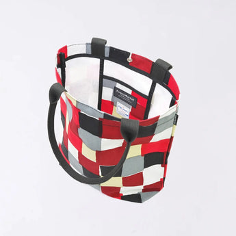 トートバッグ（縦型）｜市松柄｜手染め生地 帆布 綿100% コットン バッグ 日本製｜京都職人仕上げ 【 Fuwa Market オリジナル 】 Fuwa Market