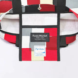 トートバッグ（縦型）｜市松柄｜手染め生地 帆布 綿100% コットン バッグ 日本製｜京都職人仕上げ 【 Fuwa Market オリジナル 】 Fuwa Market