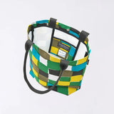 トートバッグ（縦型）｜市松柄｜手染め生地 帆布 綿100% コットン バッグ 日本製｜京都職人仕上げ 【 Fuwa Market オリジナル 】 Fuwa Market