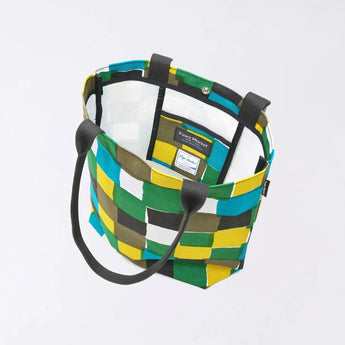 トートバッグ（縦型）｜市松柄｜手染め生地 帆布 綿100% コットン バッグ 日本製｜京都職人仕上げ 【 Fuwa Market オリジナル 】 Fuwa Market