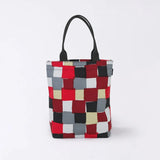 トートバッグ（縦型）｜市松柄｜手染め生地 帆布 綿100% コットン バッグ 日本製｜京都職人仕上げ 【 Fuwa Market オリジナル 】 Fuwa Market