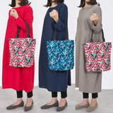 托特包（筒型）｜南天竹｜手染生地 帆布 絲100% 棉 夾層包 日本製｜京都職人手工製作 【Fuwa Market 原創商品】 Fuwa Market