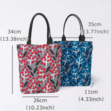 托特包（筒型）｜南天竹｜手染生地 帆布 絲100% 棉 夾層包 日本製｜京都職人手工製作 【Fuwa Market 原創商品】 Fuwa Market